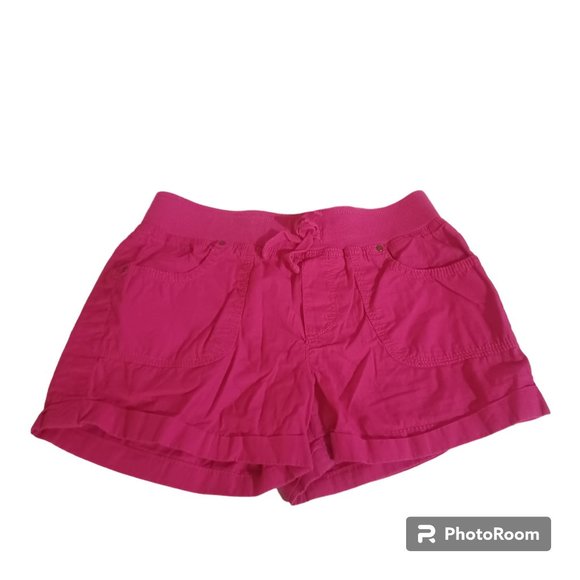 Arizona The Original Jean Co. Other - Girls Arizona Original Jeans Co. Pink Shorts Shortie Elastic Waist Cuffed